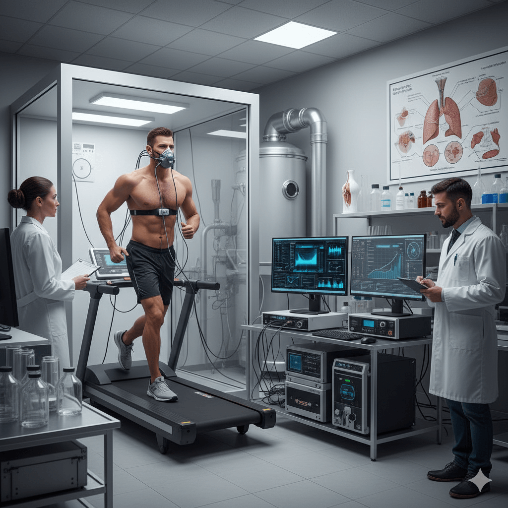 Athlete practicing controlled breathwork techniques for performance